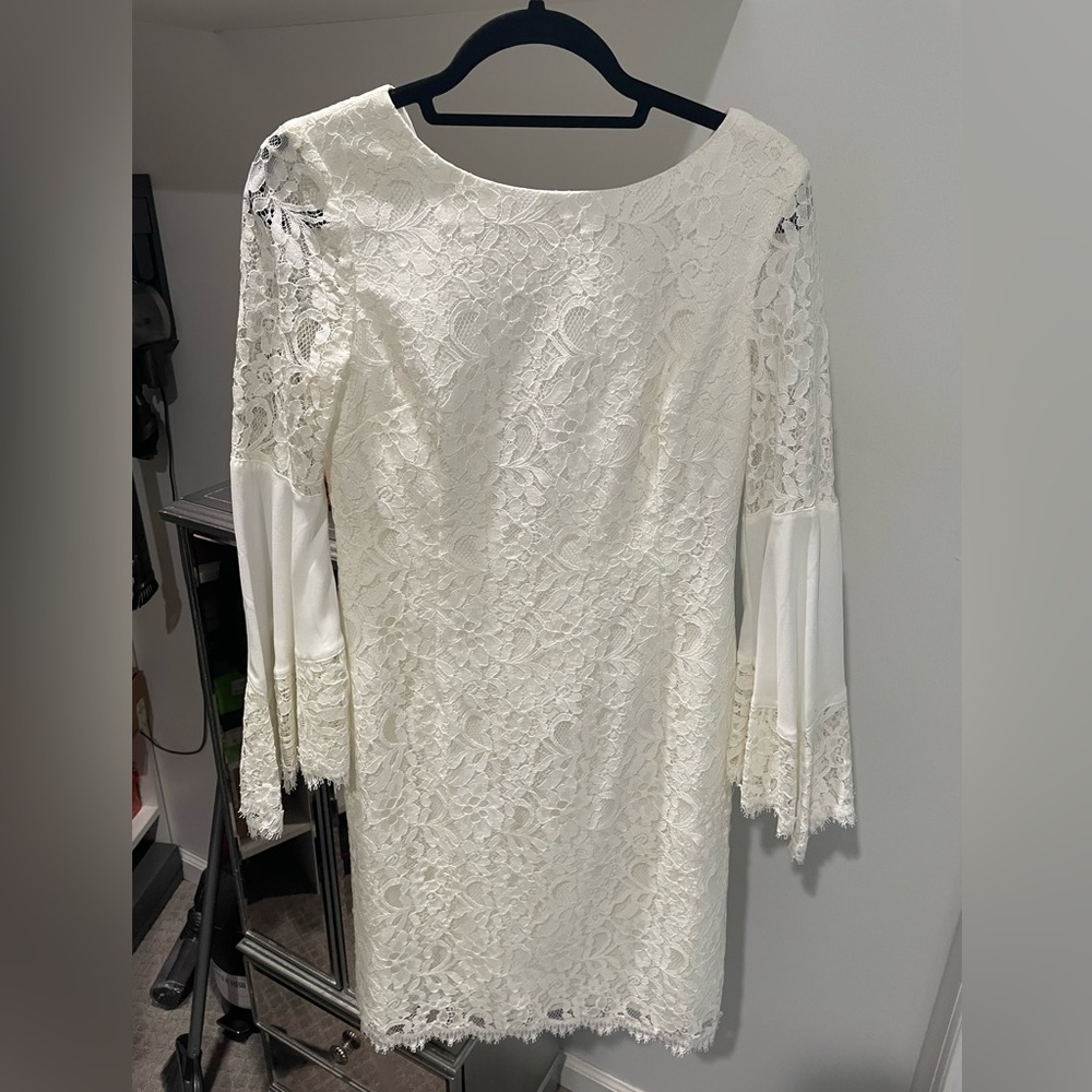 White lace dress from WHBM
